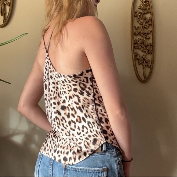 Victorias Secret Silky Animal Print Top - Picture 4 of 7